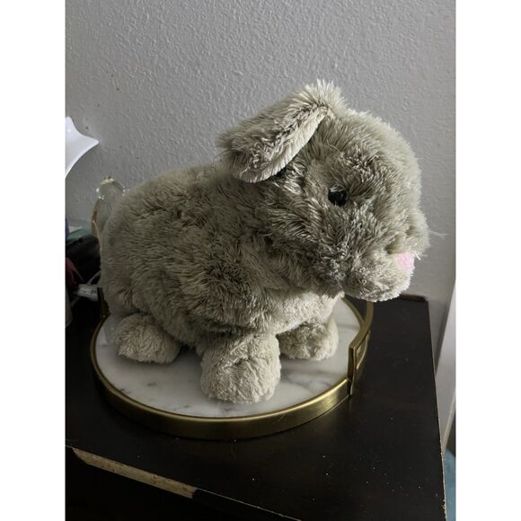 Animal Adventure 2014 Bunny Plush Stuffed Animal Gray Pink  18” - Picture 1 of 5